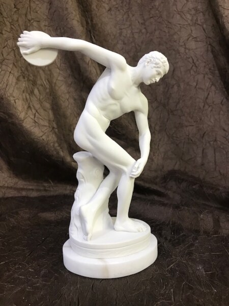 Discus Thrower Marble Sculpture replica by Myroni National Museum